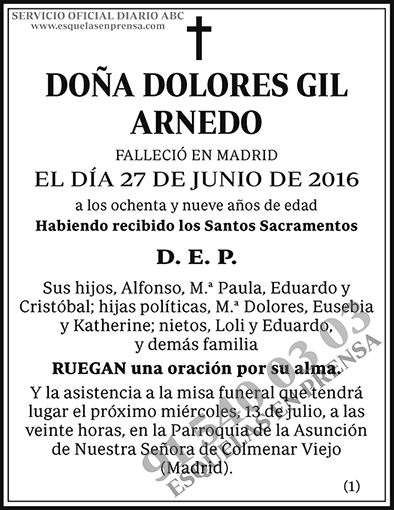 Dolores Gil Arnedo